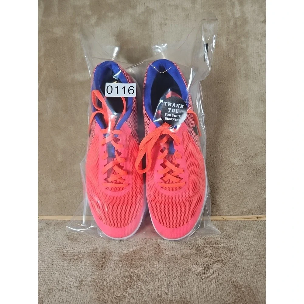 Nike Flex Experience RN 6 Womens 9 Running Shoes Sunset Glow and Blue Fox